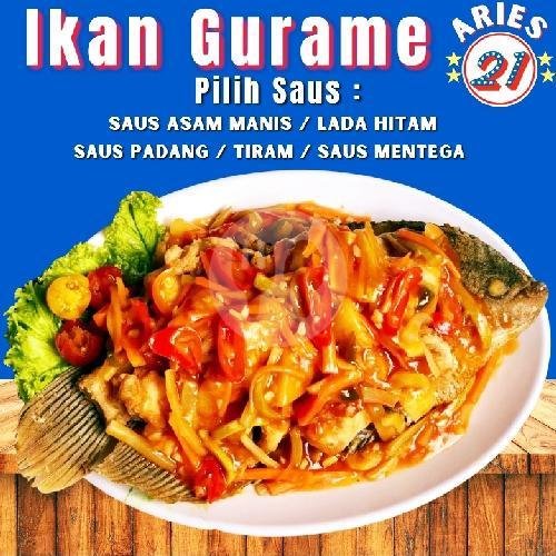 Bawal Laut Bakar Madu menu ARIES 21 SEAFOOD, Kalimati Jakarta Utara