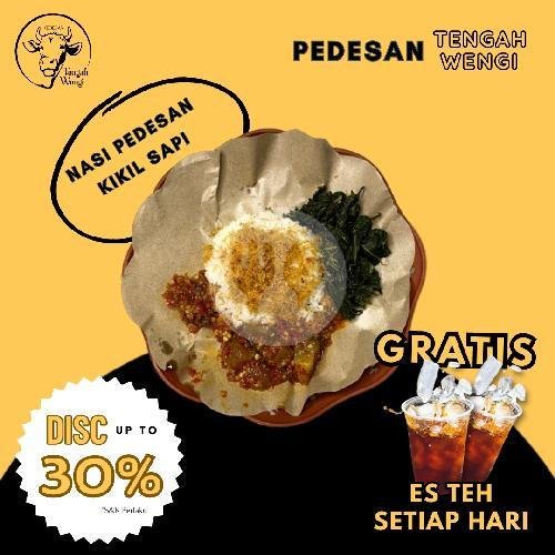 Nasi Ayam Laos Tulang Lunak + Es Teh menu Pedesan Tengah Wengi, Soekarno-Hatta