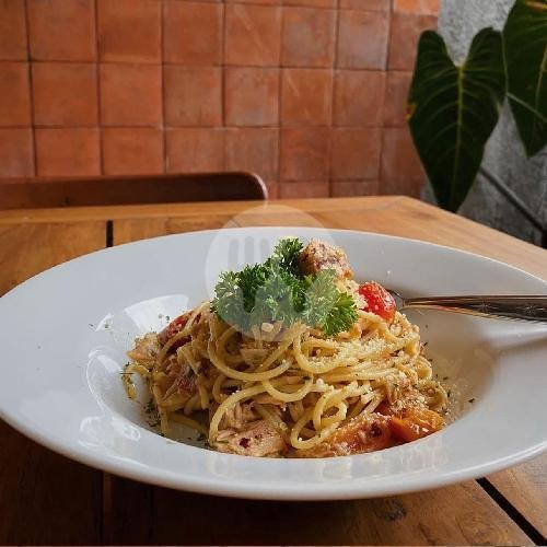 Spaghetti Carbonara menu Kopi Mosa, Arcamanik
