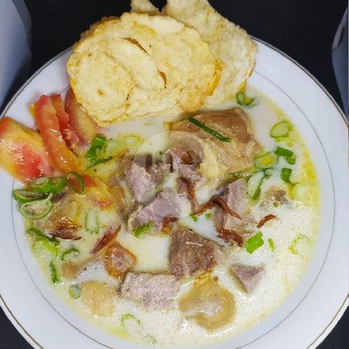 Emping menu Soto Betawi Resep Unin, Antapani