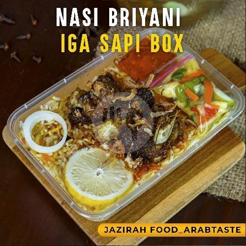 Nasi Biryani Daging Kambing Box menu Jazirah food arab taste