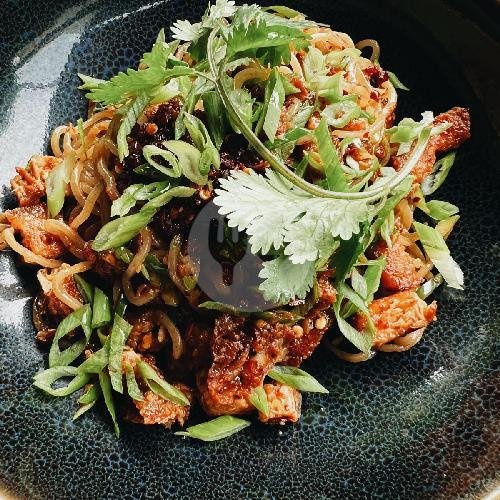 Mushroom and Beef Bacon Pasta menu Mister Sunday
