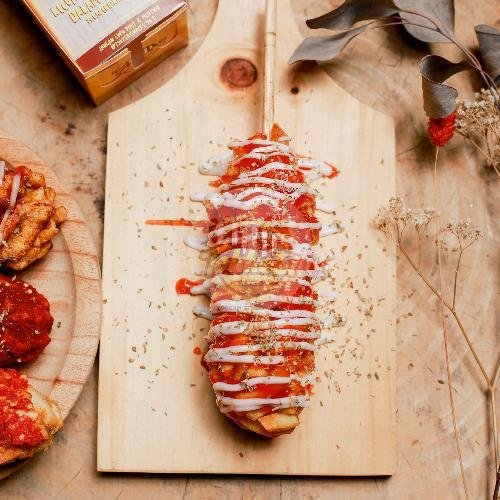 Corndog Full Mozarella Kentang menu Tokkebi Snacks, Lowokwaru