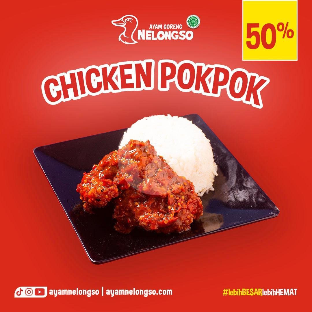 Ayam Kampung Goreng + Nasi menu Ayam Goreng Nelongso, Kediri