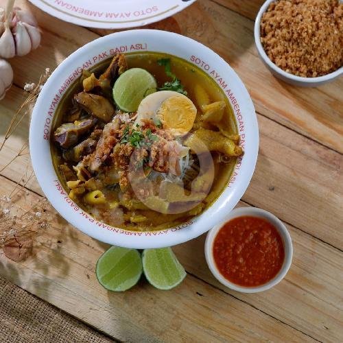 Sate Ayam menu Soto Ayam Ambengan Pak Sadi Asli, HR Muhamad