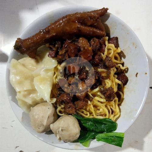 Pangsit Rebus menu Mie Ayam Ndeso Purisakti2, Persimpangan Jl Hj Zaini 1