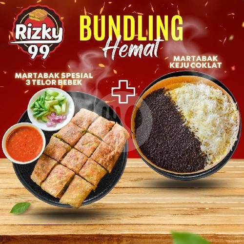 Martabak Keju Coklat + Martabak Spesial 3 Telor Bebek menu Martabak Rizky 99, Kemayoran