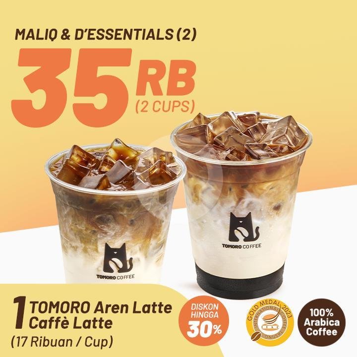 TOMORO Aren Latte x Maliq & D'Essentials menu TOMORO COFFEE, Cikutra