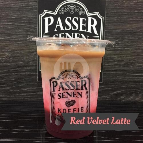 Iced Matcha Latte menu Passer Senen Koffie, Kemayoran