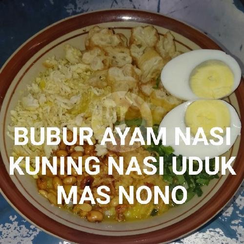 4 Bubur Ayam Telor, Gratis 1 Nasi Kuning Perkedel Kentang menu Bubur Ayam Nasi Kuning Nasi Uduk Mas Nono, Brigjen Katamso