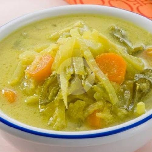 Sayur Kari Daun Pepaya (kates) menu Kedai Iboe Herman, Kesambi