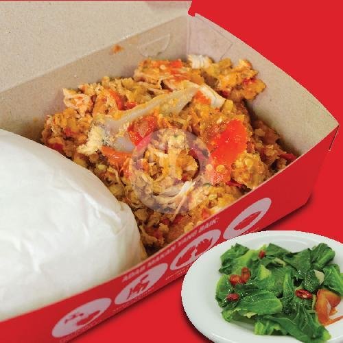 Nasi Ayam Geprek + Oseng Jamur menu Ayam Geprek Bebas, Gegerkalong Girang