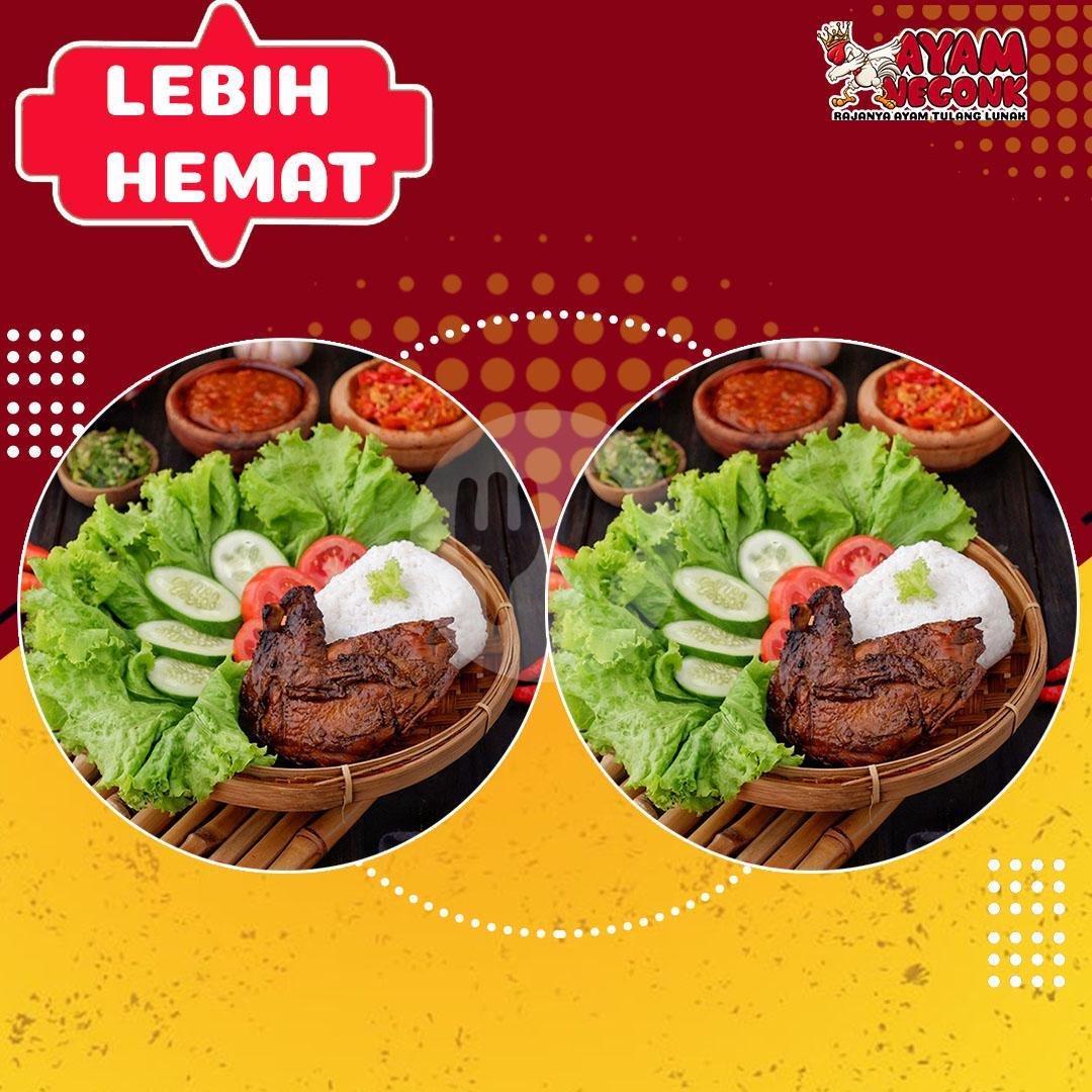 Paket Combo 4 menu Ayam Negonk, Gede Bage