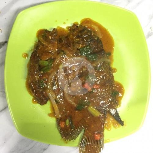 Kakap Laut Goreng menu Warung Makan Mbak Fina Lamongan, Lowokwaru