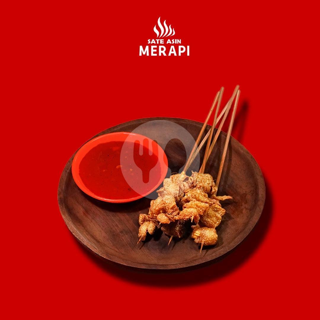 Sate Kulit Crispy (5 Tusuk) menu Sate Asin Merapi Wiyung, Jl. Raya Lidah Wetan 39