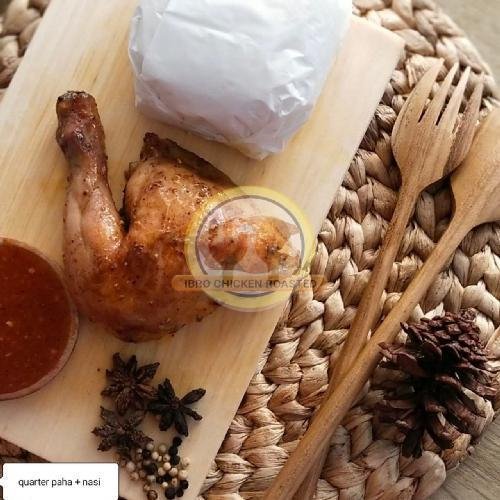 Quarter Chicken Paha + Nasi Mentega menu Ibro Chicken Roasted, Permata Cimahi