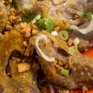 Telur Rebus menu Bihun Bebek Aeng, Muara Karang