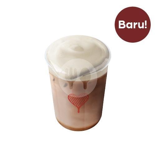 Butterscotch Sea Salt Latte menu Kopi Kenangan, SPBU Pertamina Tropodo