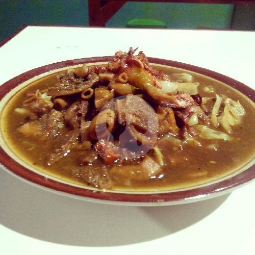 nasi putih menu Sate Kambing Muda Gaum
