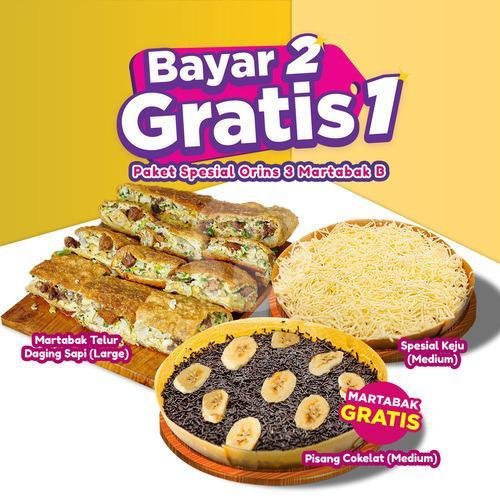 Paket Spesial B2G1 B menu Martabak Pizza Orins, Pondok Bambu