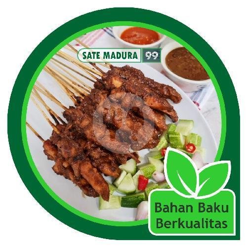 SATE AYAM MURNI 10 TUSUK menu Sate Madura 99, Nyomplong