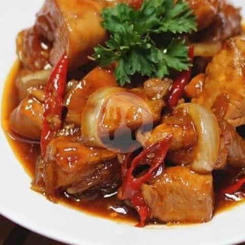 Nasi Ayam Telur Asin menu Happy Resto, DI Panjaitan