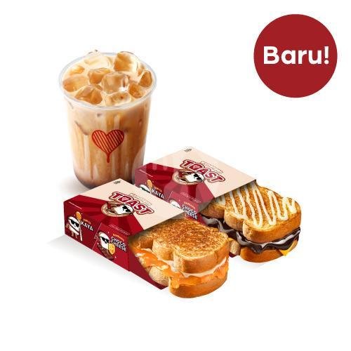 Bundle 2 Toast & Drink menu Kopi Kenangan, Pasaraya Blok M