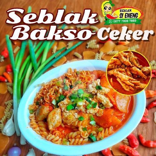 Seblak Bakso + Dumpling Cheese menu Seblak Si Eneng, Manguharjo