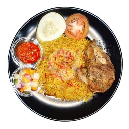 Biryani Ayam Roasted Reguler menu Nasi Kebuli Bang Ahmad, Kalisari