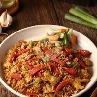 Nasi Goreng Sosis menu Nasi Goreng Gila Gondrong Obama, Grogol Petamburan