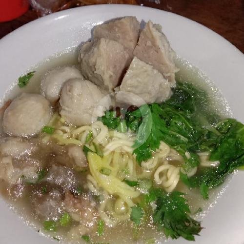 Paket Mie Ayam Bakso Besar (Mie Ayam+Bakso Urat Besar+Teh Es/Hangat+ Kerupuk) menu Mie Ayam & Bakso Balungan ''Ojo Lali'' Pak Sabar Solo, Wolter Monginsidi