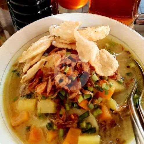 Nasi Kuning Telor menu Rumah Soto Banjar Belitung, Kalpataru