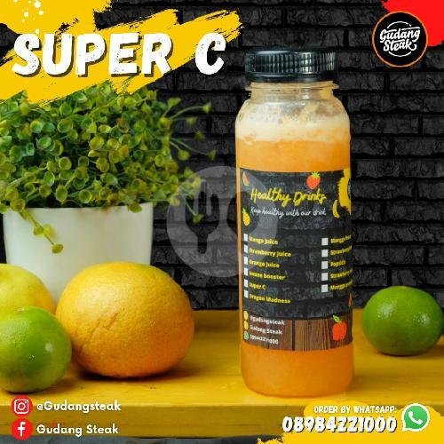 Super C (Botol) menu Gudang Steak, Kebonjati