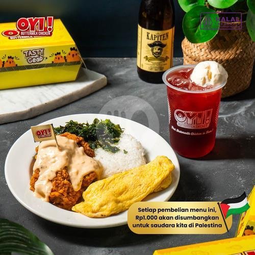 Combo Breeze C menu Oyi Buttermilk Chicken, Sawojajar