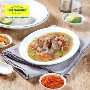 Paket Sop Daging + Nasi menu Sop Buntut Ibu Samino Senayan, Permata Hijau