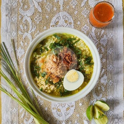 Perkedel Kentang + Daging Giling menu Soto Ayam Ambengan Mama Iyus, Ulujami Raya No 1