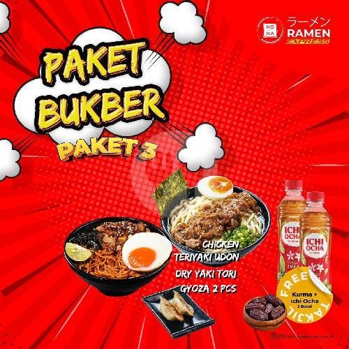 PAKET HEMAT DUO 1 menu Koka Ramen Express - Binus Syahdan