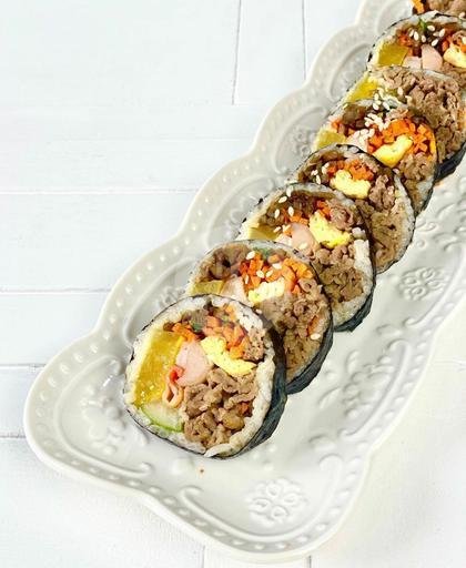 Salted Egg Gimbap menu Seoul Gimbap, Kelapa Gading