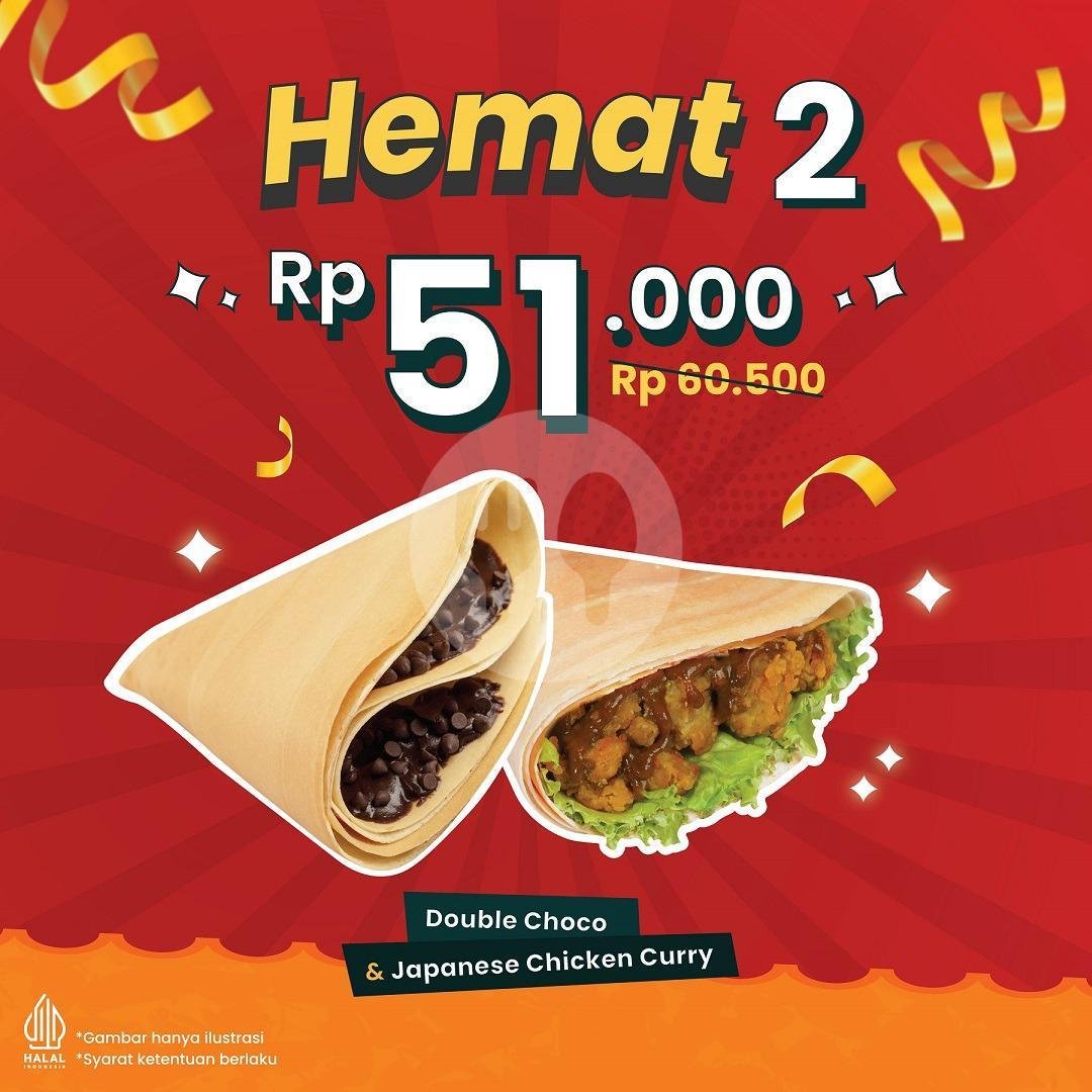 Hemat 2 menu Dcrepes, BG Junction