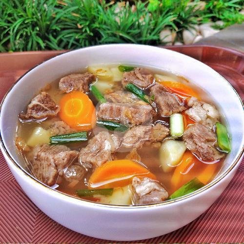 Sop Lidah Sapi menu Rins Soup, Merjosari