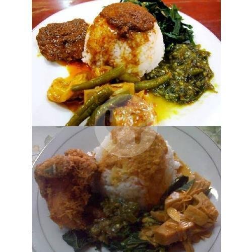 Pahe Spesial ( 2 nasi rendang + 2 nasi ayam goreng/balado  komplit ) menu Warung Nasi Padang Kurnia Saiyo, A. H. Nasution