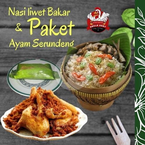 Combo  Nasi (Putih/Liwet Bakar) + Ayam  Goreng (Dada/Paha) +  Gorengan + Minuman menu Ayam Bakar & Ikan Bakar Uncle Deny Bidara Cina, Tanjung Lengkong