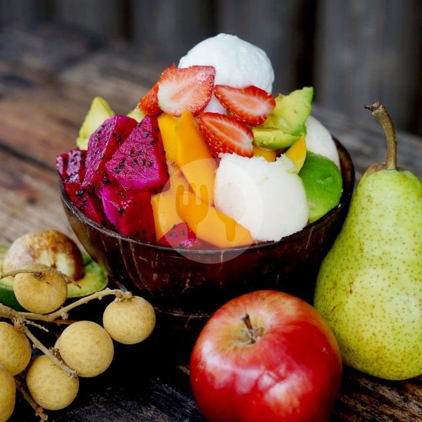 Buah Mangga Es Krim menu Sop Es Krim Buah Mang Ojos, Batununggal