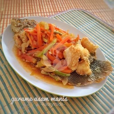 Gurameh Saos Tiram /1ekor menu Kantin Cinta Rasa Chinese Food, Margacinta