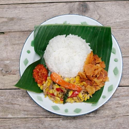 Nasi Sate Tuna menu Nasi Peda Pelangi, SCBD
