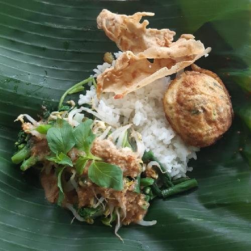 Nasi Pecel Balado Teri menu Nasi Pecel Kediri Amanah, Condongcatur
