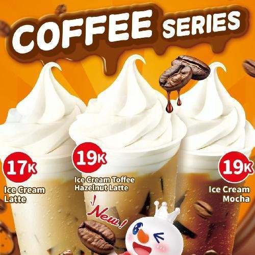 Ice Cream Toffee Hazelnut Latte menu Mixue Jembatan 5