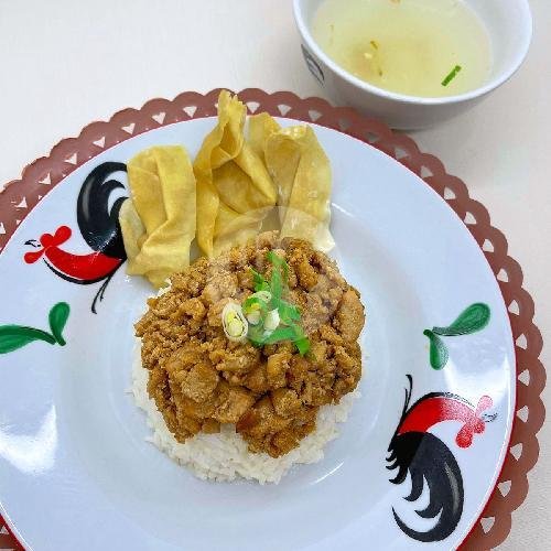 Nasi Tim Ayam + Bakso menu Mie Ayam Bangka Asan, Sunter Kemayoran