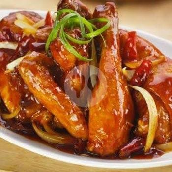 Ayam Cah Sawi menu Depot Slamet, Tenggilis Mejoyo