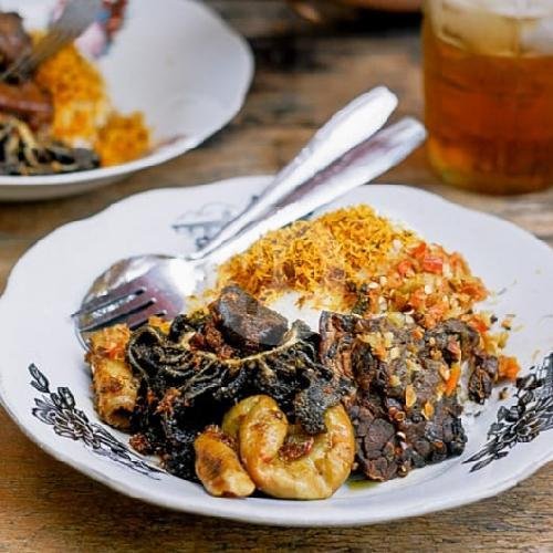 Nasi Babat Campur (Babat, Usus Sapi,Paru) menu Babat Goreng Nikmat Berkah, Golf